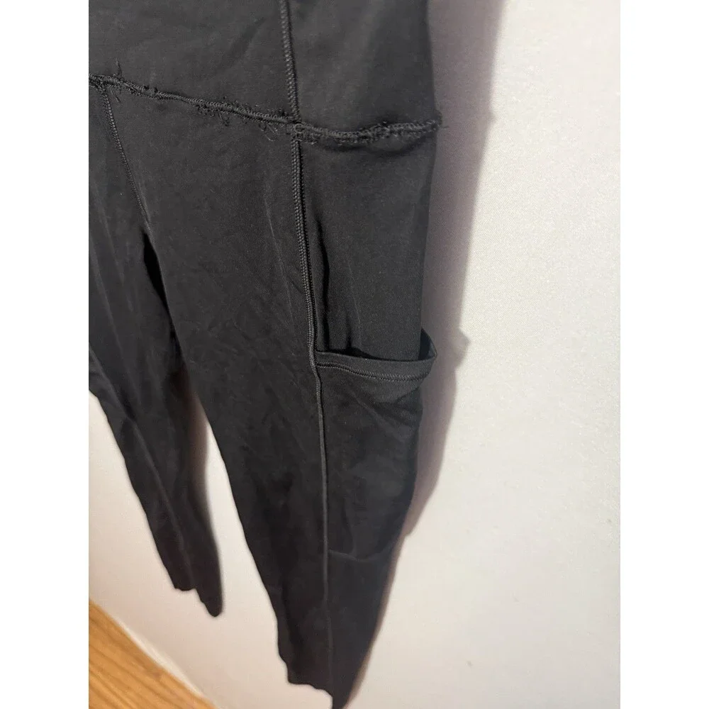 Lululemon Fast & Free 7/8 Tight II 25” Black Nulux Leggings Womens 6 Pockets